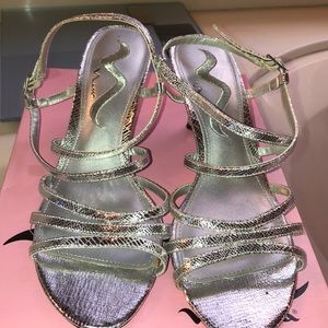 Nina silver shoes
